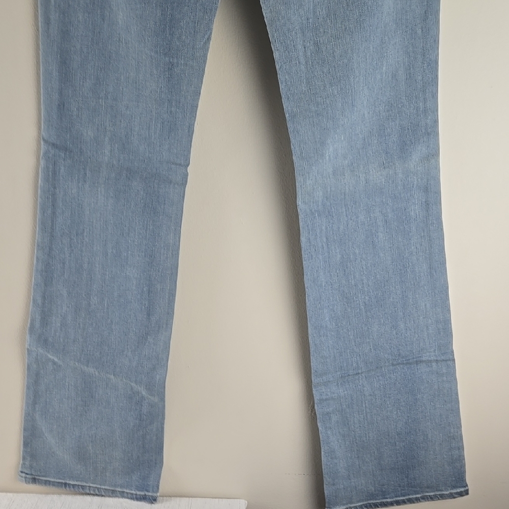 Levis 715 Bootcut Jeans Womens 28 Light Wash Blue Mid Rise Stretch Denim - Picture 7 of 12